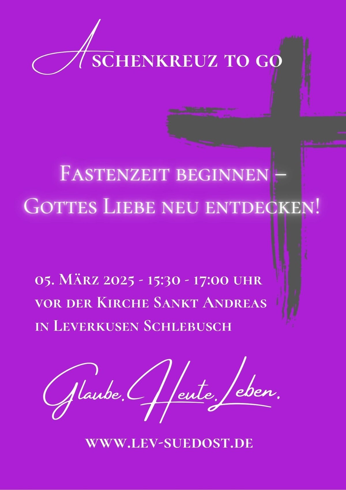 Werbung Aschenkreuz To Go